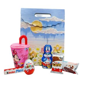 Pachet cadou Paste pentru copii Atelier Perfection M&A cu dulciuri Kinder